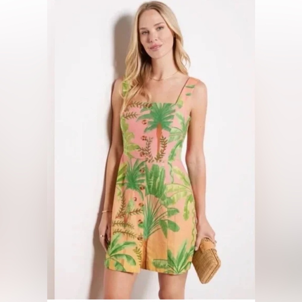 Farm Rio Sunrise Ombré Mini Dress S